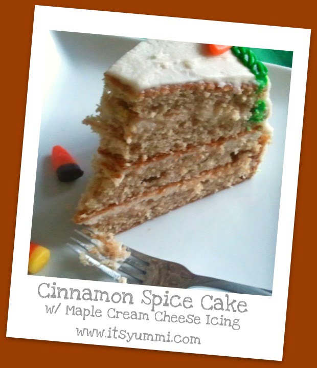 Cinnamon-Spice Cake with Maple Cream Cheese Icing