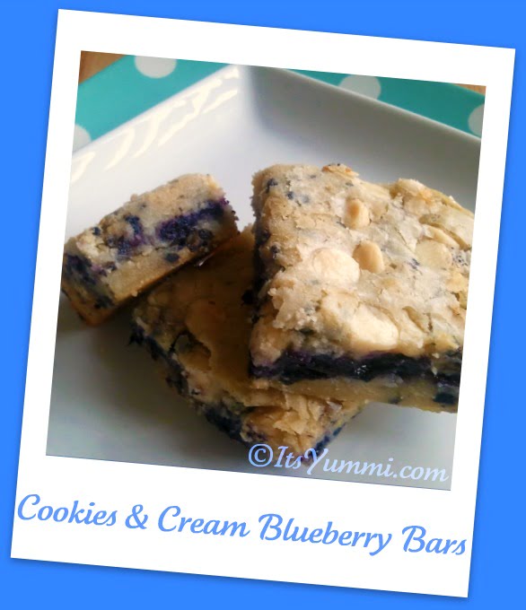 Cookies & Cream Blueberry Bars