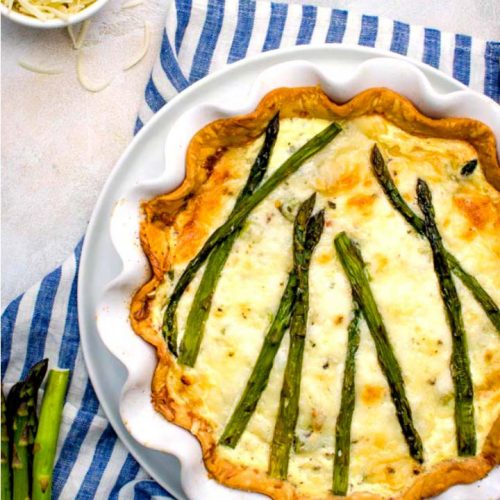 Asparagus Quiche (vegetarian quiche recipe) | vegetarian quiche recipe ...