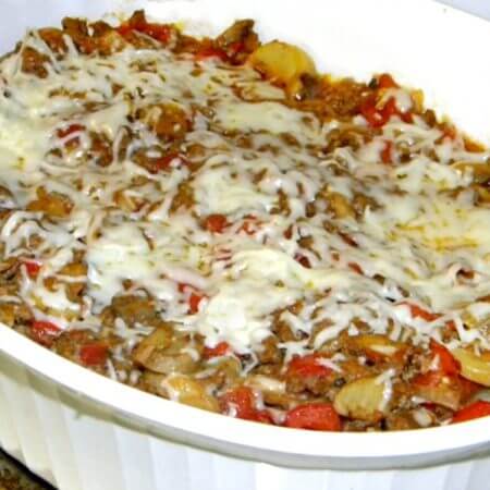 Chicken Spaghetti Squash Casserole {Retro Meals} ~ It's Yummi