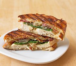 Grilled Chicken Bacon Onion Panini Sandwich - Its Yummi