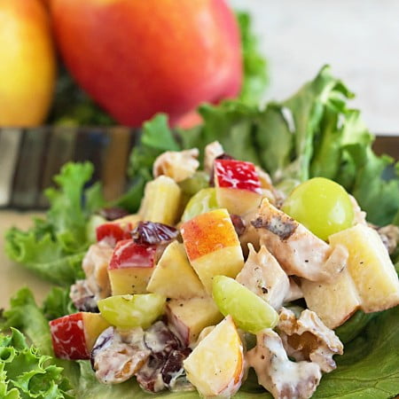 Healthy Chicken Waldorf Salad Recipe | Its Yummi