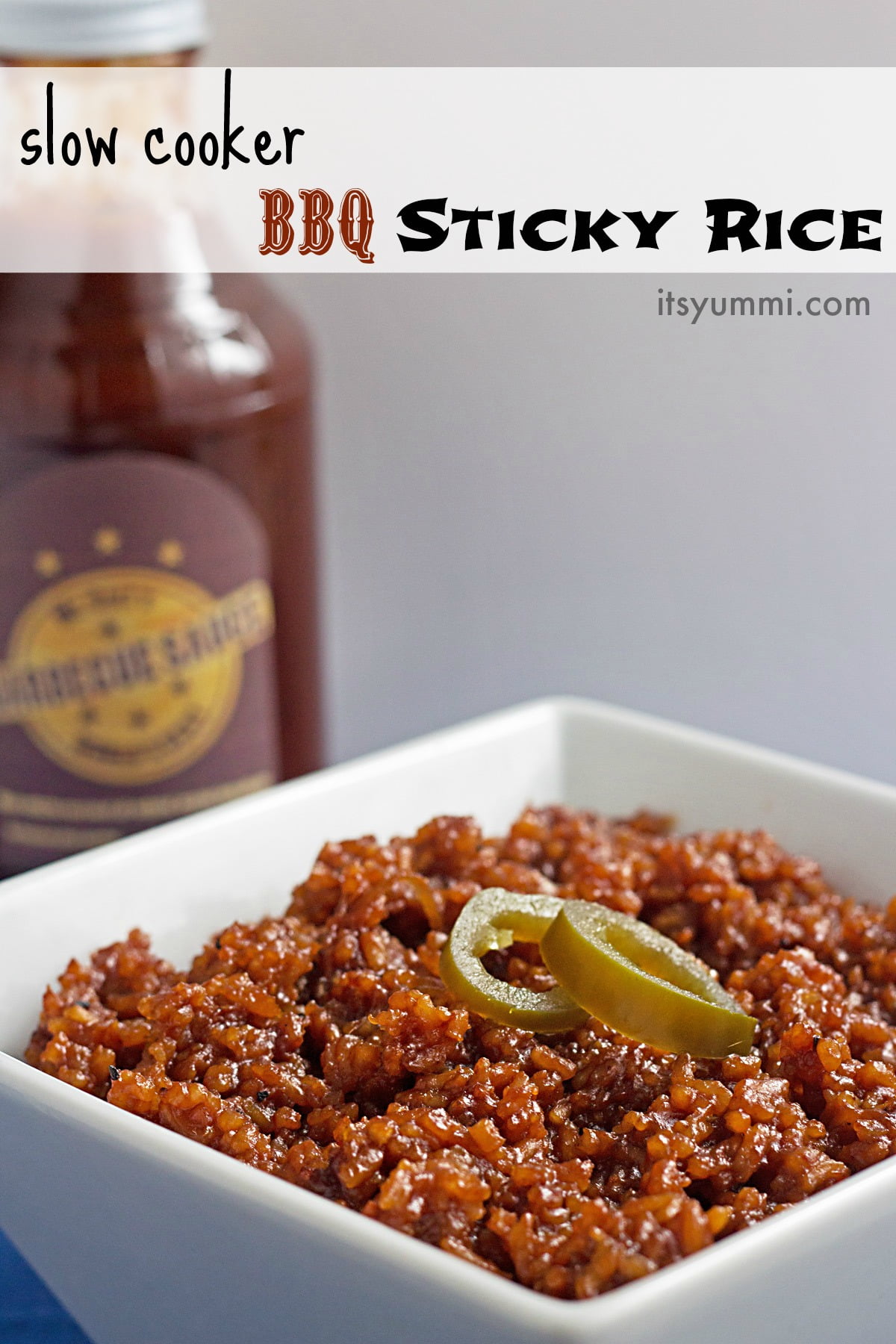 Slow Cooker BBQ Sticky Rice - Its Yummi