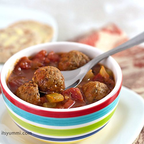 Slow Cooker Meatball Vegetable Soup