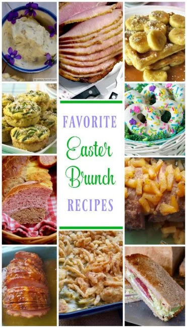 Favorite Easter Brunch Recipes (photo collage)