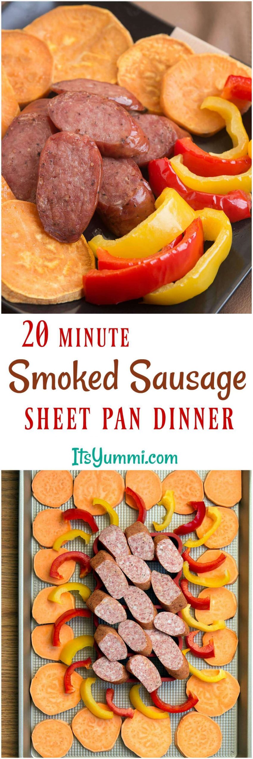 Easy Sausage Sheet Pan Dinner Its Yummi