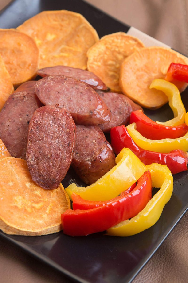 Easy Sausage Sheet Pan Dinner Its Yummi   Sausage Sheet Pan Dinner Image 800x1200 