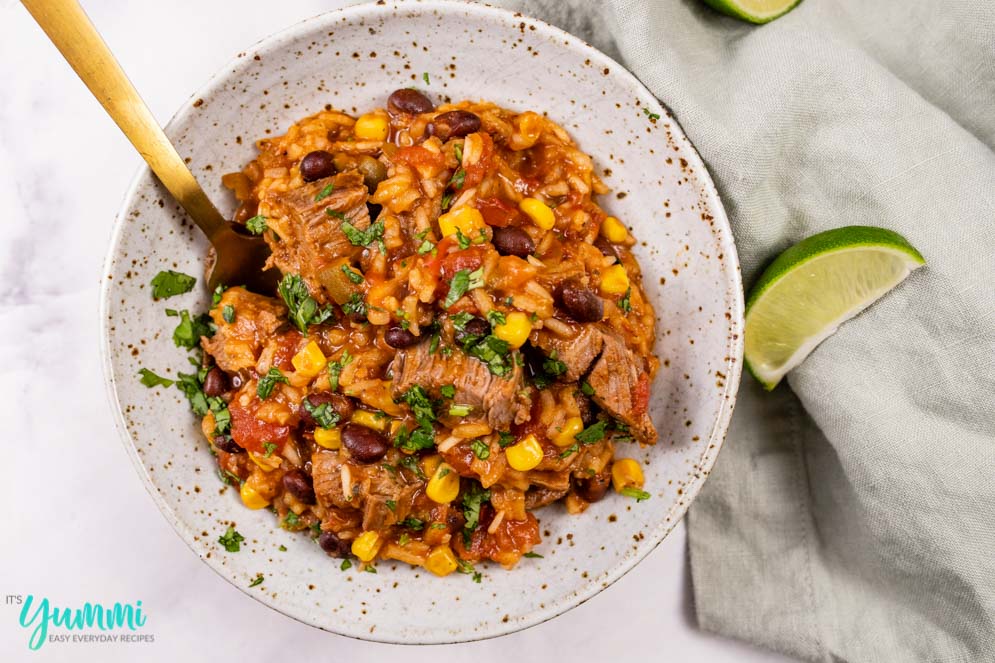 Instant Pot Spanish Rice with Beef Sirloin or Flank Steak - Its Yummi